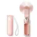 Produktbild: JISULIFE 3 in 1 Handventilator USB Wiederaufladbar Taschenventilator Klein Rosa