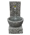 Produktbild: Gartenbrunnen Peel frostbeständig LED Beleuchtung 70 x 50 x 50 cm Granit, Dehner