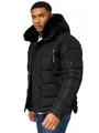 Produktbild: STONE HARBOUR Winterjacke warme Steppjacke mit abnehmbarer Kapuze Witaas Black Gr. 3XL