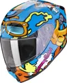 Produktbild: SCORPION EXO-JNR FUN blau-orange Kinder-Motorradhelm ECE 22.06 Gr. S 48/49