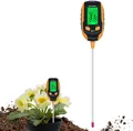 Produktbild: Mcbazel Bodenmessgerät 4-in-1 Bodentest pH-Messgerät 3-4 Zoll Tiefe, Garten, LCD