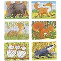 Produktbild: Minipuzzle Waldtiere: Puzzle bestehend aus 24 Teilen. Geliefert Wird eins von sechs Motiven