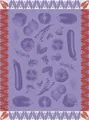 Produktbild: Le Jacquard Français Geschirrtuch Ratatouille Aubergine 60x80 cm Baumwolle