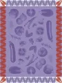 Produktbild: Le Jacquard Francais Geschirrtuch Geschirrtuch Ratatouille Aubergine 60x80 cm, (1-tlg., 1 x Geschirrtuch), jacquard-gewebt