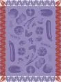Produktbild: Le Jacquard Français Geschirrtuch Ratatouille Aubergine 60x80 cm Baumwolle