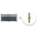 Produktbild: Santis 300 X 140 Cm Flügeltor-paket + 2 Eifel-pfosten H.160 Cmcm Grau