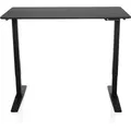 Produktbild: HJH OFFICE Schreibtisch STAND CARBON 120 x 60 cm elektrisch höhenverstellbar  Schwarz