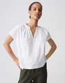Produktbild: OPUS Shirtbluse Firu aus glatter Webware mit leichter Transparenz Zarte Falten geben dem Look eine lockere Leichtigkeit