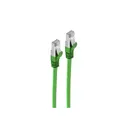Produktbild: RJ45 Flachkabel m. CAT 7 Rohkabel slim grün 0,5m