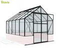 Produktbild: Vitavia Gewächshaus Cassandra 8300 BxT 257x323 ESG Alu schwarz ohne Sockel