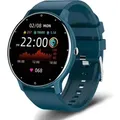 Produktbild: VitalPulseTM Watch Smartwatch Fitnessuhr mit Puls Blutdruck Schlaftracker: Petrolblau