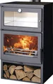 Produktbild: Kaminofen Panadero Oven Stahl schwarz 7,4 kW mit Backfach und Holzfach