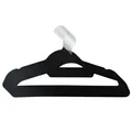 Produktbild: Kleiderbügel 10er Set Anzugbügel Platzsparend rutschfest Samt Schwarz