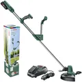 Produktbild: Bosch Akku Rasentrimmer UniversalGrassCut 18V-260 (1x Akku 2,0 Ah, 18 Volt System, Schnittkreisdurchmesser: 26 cm, verstellbare Handgriffe, im Karton)