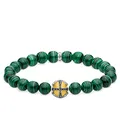 Produktbild: Thomas Sabo Unisex-Armband Kreuz grün 925 Sterlingsilber gelbgold vergoldet A1930-555-6-L16