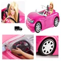 Produktbild: Barbie Puppe und Cabrio rosa Glitzer Reifen Logo Spielzeug 3 Jahre