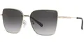 Produktbild: Michael Kors Bastia Damen Licht Goldton Cat-Eye Sonnenbrille MK1108 10148G 57