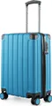 Produktbild: HAUPTSTADTKOFFER Q-Damm - Handgepäck Koffer Flugzeug Trolley 4 Rollen Kabinenkoffer Cabin Size Bordkoffer Rollkoffer TSA, 54 cm, 38 Liter ,Cyanblau