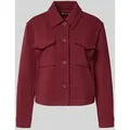 Produktbild: s.Oliver RED LABEL Relaxed Fit Jacke aus Struktur-Jersey in Bordeaux, Größe 42