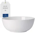 Produktbild: Villeroy & Boch – For Me Salat-/ Servierschüssel Weiß, Spülmaschinenfest, Mikrowellensicher, Schüssel, Bowl, Schale, Premium Porzellan