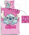 Produktbild: Lilo & Stich Wendebettwäsche - pinker Traum für kleine Fans, Kissen- und Deckenbezug 135x200 cm