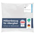 Produktbild: Blumtal® Milbenbezug Kissen 40x40 cm - Oeko-TEX zertifizierte Allergiker Bettwäsche Kissen 40x40 cm - Kissenbezug gegen Hausstaubmilben - Antiallergisch