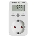 Produktbild: TROTEC Stromzähler für Steckdose BX09 – Messgerät Stromverbrauch – Messbereich 0 bis 3.680 W, Anzeige in Watt, kWh, Preis, Kosten pro kWh