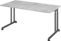 Produktbild: HAMMERBACHER Schreibtisch Schreibtisch C-Fuß 160x80cm Beton/Graphit