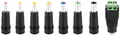Produktbild: POPPSTAR Universal Netzteil Hohlstecker-Adapter (AC DC Stecker-Set 5.5x2.5mm Buchse auf 6,4x4,4, 6,3x3,0, 5.5x2.1, 5.5x1.7, 4.8x1.7, 4.0x1.7, 3.5x1.35 Stecker, 2-Pin), 8 Adapter