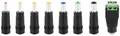 Produktbild: Poppstar Hohlstecker-Adapter AC DC Stecker-Set Universal-Netzteil (5,5x2,5mm auf 6,4x4,4 6,3x3 5,5x2,1/1,7 4,8x1,7 4x1,7 3,5x1,35 2-Pin)