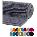 Produktbild: liebling Badematte, Fußbodenheizung geeignet, Polyester, rechteckig, Antirutsch-Beschichtung, sehr Saugfähig, Größe: 60x100 cm, anthrazit grau rechteckig | 60 cm x 100 cm