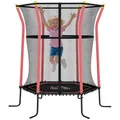 Produktbild: HOMCOM Trampolin Outdoor Ø163,5 cm, Kindertrampolin Gartentrampolin mit Sicherheitsnetz, Randabdeckung für Kinder 3-10 Jahre bis 50 kg belastbar Rot