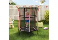 Produktbild: HOMCOM Kindertrampolin mit Sicherheitsnetz, Randabdeckung, Gummiseil, Ø 163.5 cm, (Indoor Trampolin, 1 tlg., Trampolin), bis 50 kg, für Kinder 3-10 Jahre Rot