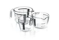 Produktbild: Arendo Messbecher 250 ml, 500 ml & 1000 ml Glas Messkrug Set, Borosilikatglas, Glas, (Set, 3-St), hitzebeständig, präzise Skala, Mikrowellen-geeignet, Küchenhelfer