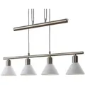 Produktbild: Lindby Pendelleuchte Delira 9624696 Modern in Alu aus Metall 4-flammig E14 Wohnzimmerleuchte
