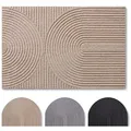Produktbild: Blumtal Fußmatte rutschfeste Schmutzfangmatte aus langlebigem Polyester, Fußmatte innen/Schmutzfangmatte außen beige|braun 120 cm x 70 cm