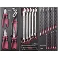 Produktbild: Kraftwerk Werkzeug-Satz, EVA, Ring-Maulschlüssel und Zangen, 24-tlg.