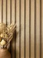Produktbild: Newroom Tapete Gold Vliestapete Paneele - Holzwandpaneele Glamour Braun Metallic Lamelle Streifen Wandpaneele Modern Holzpaneele Wandverkleidung inkl. Tapezier-Ratgeber