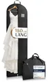 Produktbild: Bruce.® Kleidersack Lang 180x60 cm – Extra langer Kleidersack für Brautkleid, Ballkleid & Abendrobe – 120 GSM Materialstärke – Atmungsaktive Hülle für Schutz & Lagerung