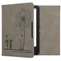 Produktbild: kwmobile Schutzhülle für Tolino Vision 1/2 / 3/4 HD Hülle - eReader Case aus Kunstleder mit Auto Sleep Funktion - Pusteblume Love mit Grau
