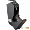 Produktbild: VEVOR Waffenschrank Waffentresor 1 Pistole Wandmontiert 370x190x86mm Automatisch