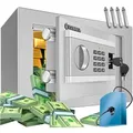 Produktbild: Elektr. Tresor Inkl. Batteriebox Elektronischer Safe 3x Doppelbolzenverriegelung Boden Wandtresor Möbeltresor Innenbeleuchtung S (silber) - Kesser