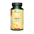 Produktbild: Folsäure 400μg Kapseln | Premium: Quatrefolic 5-MTHF Folat | Rohstoff aus Italien | Kinderwunsch - Schwangerschaft | Ohne Zusatzstoffe | Deutsche Produktion Vegavero