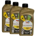 Produktbild: 3x1 Liter TOTAL QUARTZ INEO FIRST 0W30 Motoröl  ACEA C2 PSA B71 2312 B71 2302