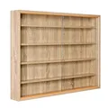 Produktbild: Inter Link - Sammlervitrine - Hängevitrine - Wandregal - Glasvitrine - Wandvitrine - Hängeregal - Schaukasten - MDF - Sonoma Eiche Nachbildung (80x60x9.5 cm) Collectizioni