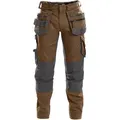 Produktbild: DASSY® Flux Multitaschen-Bundhose mit Stretch und Kniepolstertaschen - lehmbraun/anthrazitgrau - 58-5cm
