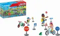 Produktbild: PLAYMOBIL City Life 71332 Fahrrad Fahrrädern Verkehrszeichen Spielzeug Kinder