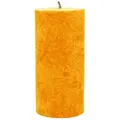 Produktbild: Stumpenkerze aus Stearin, Orange, 64/135 mm, 100% pflanzlicher Wachs, KERZENFARM HAHN, Brenndauer ca. 41h