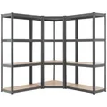Produktbild: Juskys Regalsystem, Grau, Metall, 155x160x155 cm, Freizeit, Heimwerken, Werkstatt
