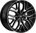 Produktbild: 2x MM Wheels MM09 glossy black machined 8.5x19 ET30 - LK5/112 ML72.6 Felge Alu